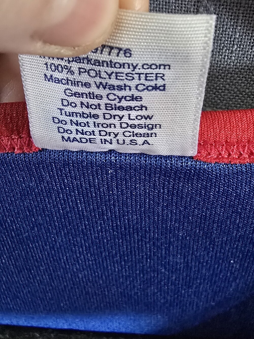 Detroit Pistons Prince 22 Blue & Red Basketball Jersey - Picture 4 of 4